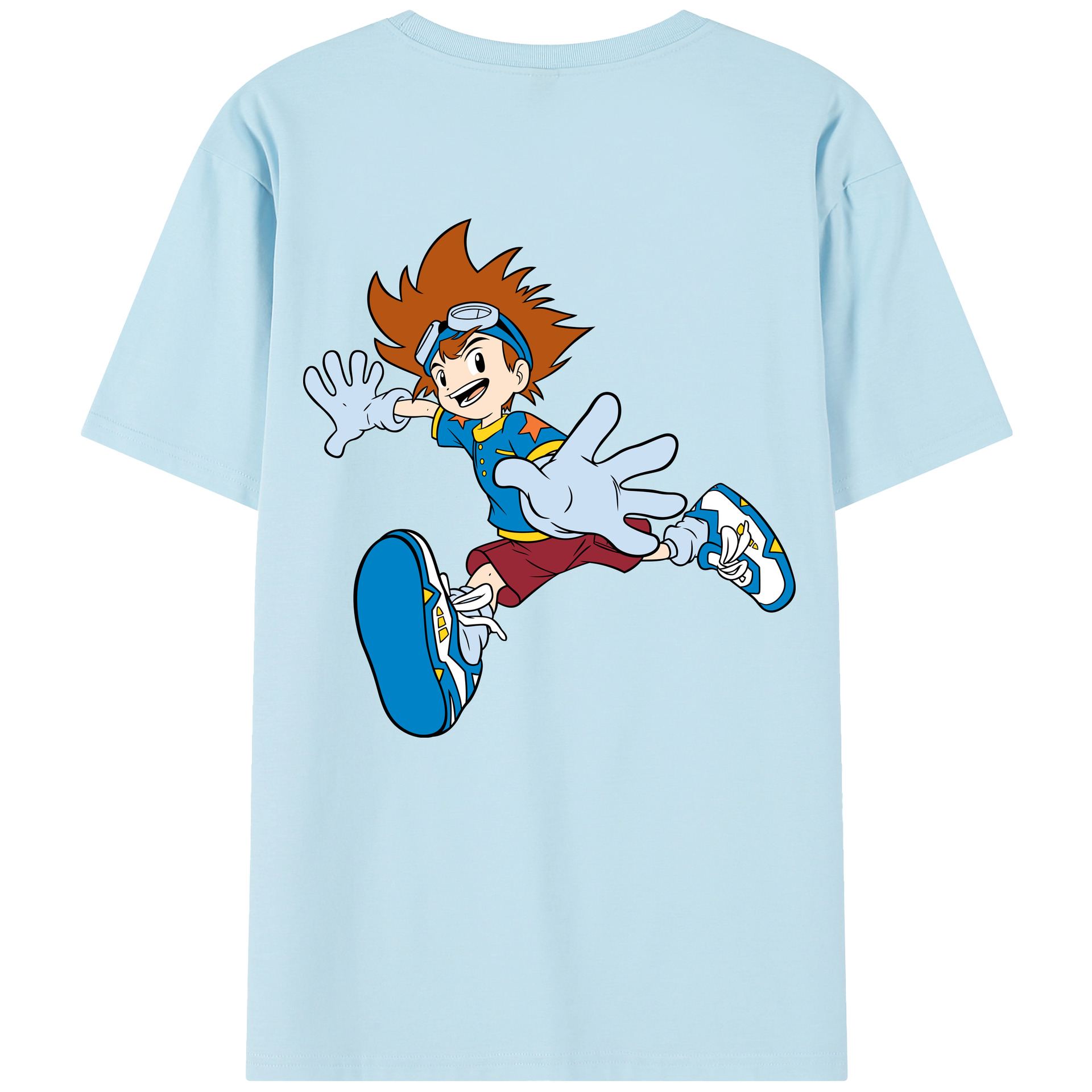 （画像用） Digimon デジタルモンスター/デジモン 綿100％半袖Tシャツ（背面プリント）